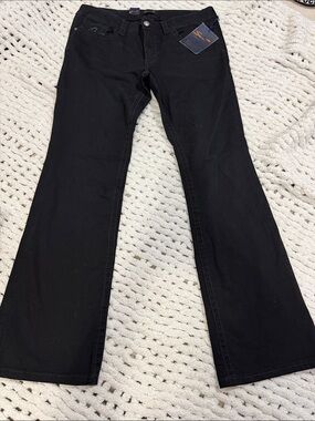 7 For All Mankind Black Flare Jeans